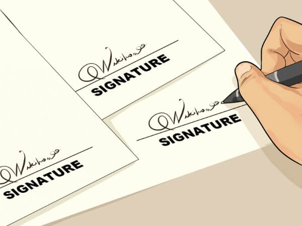 Phiếu thu cần có đủ chữ ký của các bên liên quan